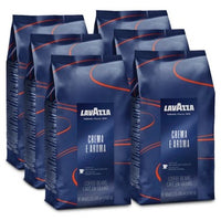 Café en Grains Lavazza - Crema & Aroma Espresso Blue - Lots de 6 paquets de 1 kg