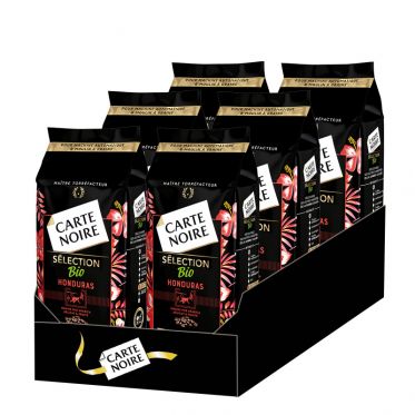 Café en Grains Carte Noire - Honduras Bio - Lot de 6 Paquets de 500g