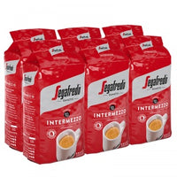 Café en Grains Segafredo - Intermezzo - Lots de 6 Paquets de 1 kg