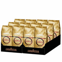 Café en Grains Lavazza - Qualita Oro -  Lots de 12 Paquets de 1 kg