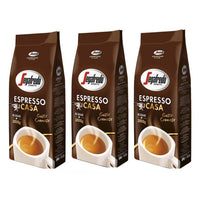 Café en Grains Segafredo - Espresso Casa - Lot de 3 Paquets de 1 kg