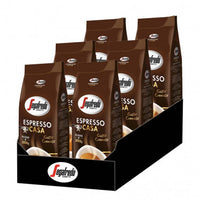 Café en Grains Segafredo - Espresso Casa - Lot de 6 Paquets de 1 kg