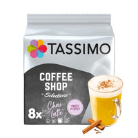 Capsules Tassimo - Coffee Shop Selections - Chai Latte - Lots de 8 Capsules