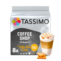 Capsules pour Tassimo - Coffee Shop Selections - Toffee Nut Latte - Lots de 16 Capsules